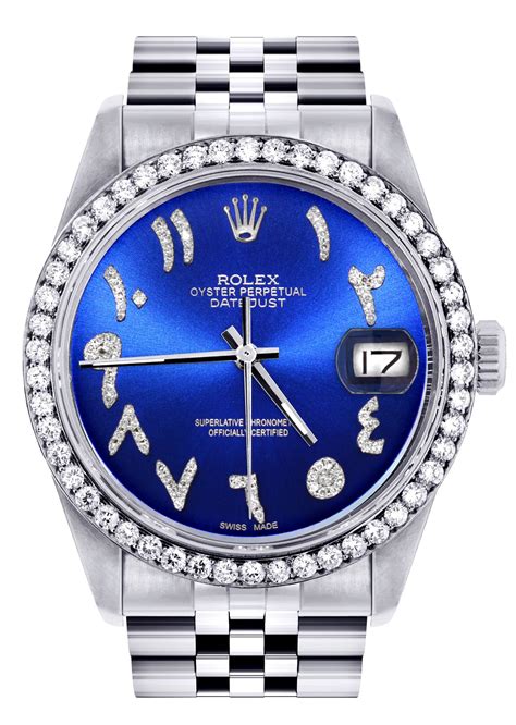 rolex blaues ziffernblatt.